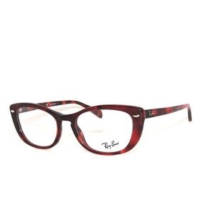 Ray Ban 5366 5948 52 Havana Opal red Eyeglasses Rayban